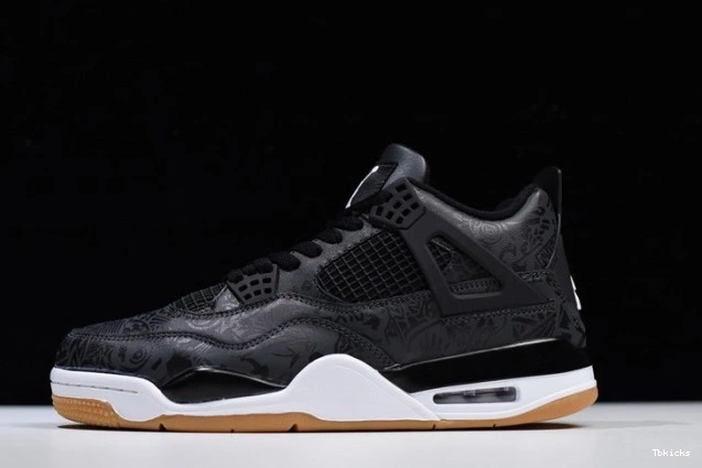 Reps TBK Laser 4 Black Retro Jordan CI1184-001 Air 0821